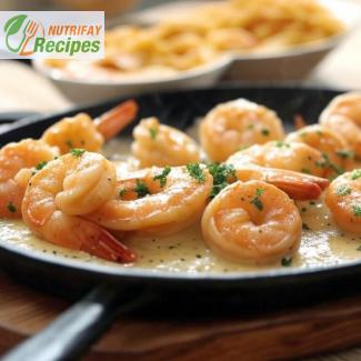 Garlic Butter Shrimp with Cream Sauce