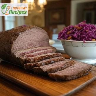 German Sauerbraten with Red Cabbage